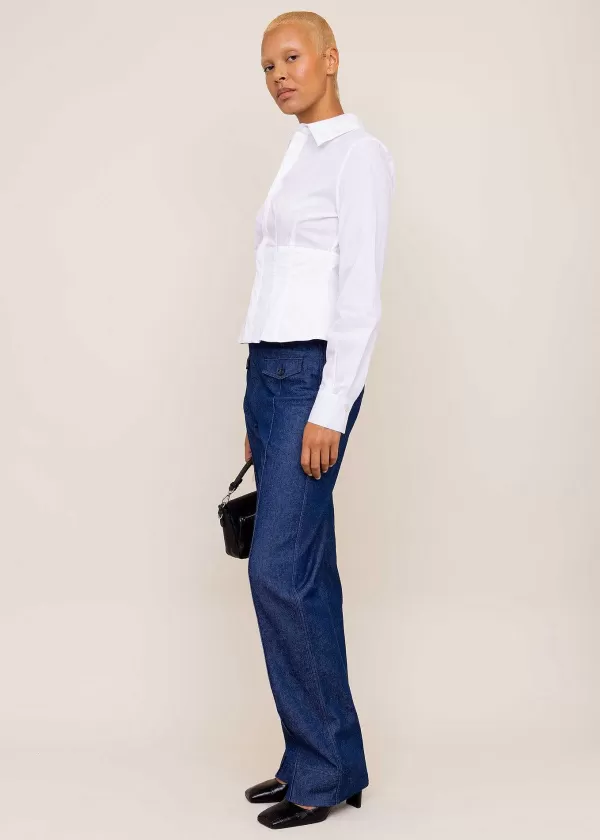 Katoenen Poplin Blouse | Vanilia Discount