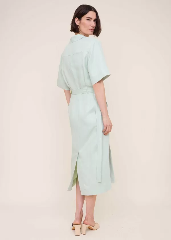 Wrap Linen Midi Dress | Vanilia Shop